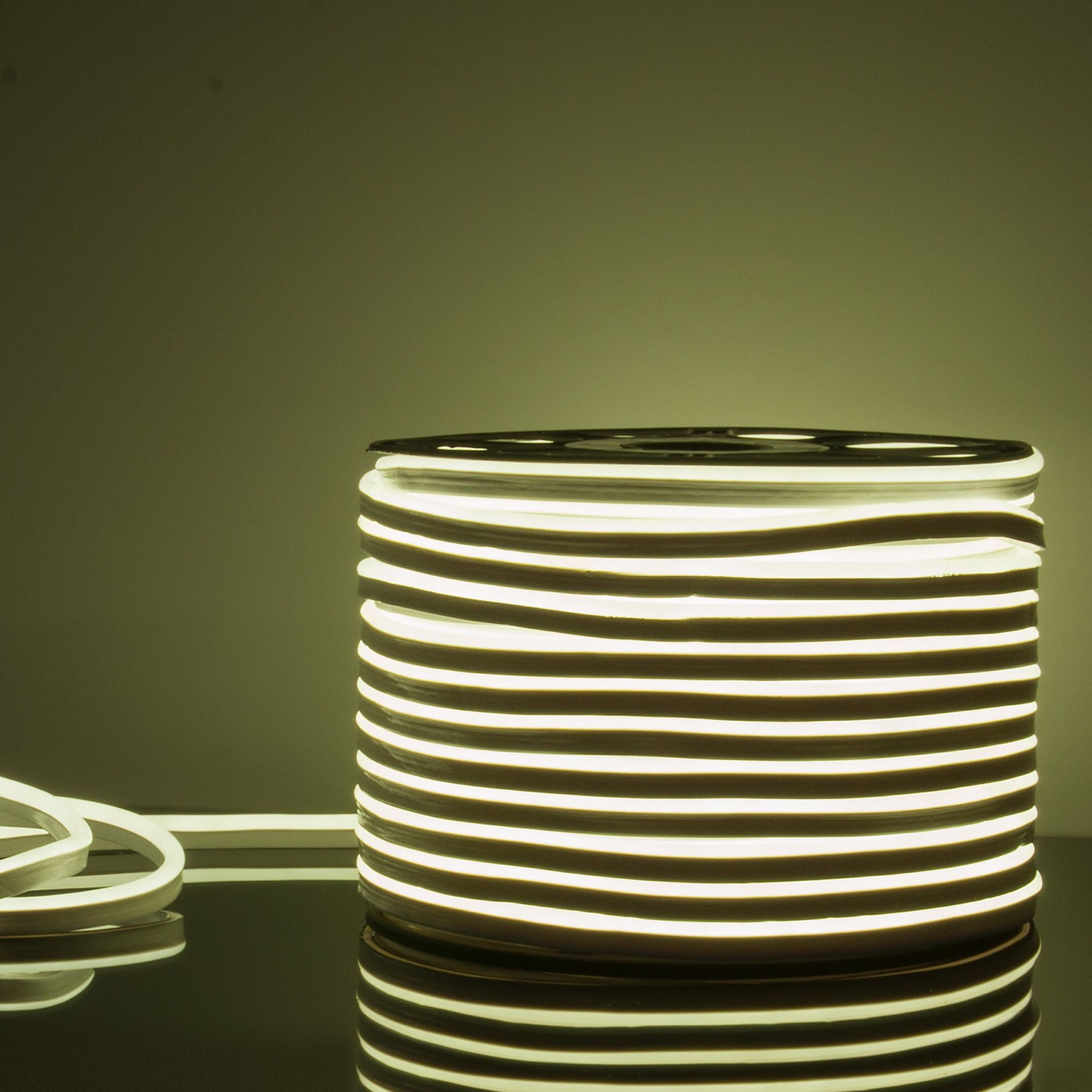 Уличный светильник Elektrostandard Гибкий неон 220V 9,6W 120Led 2835 IP67 односторонний холодный белый, 50 м