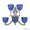 Бра Bohemia Ivele Crystal 7211B15/3+2/210 NW P1 U Clear-Blue/H-1I