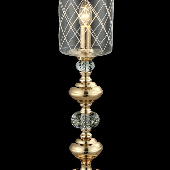 Настольная лампа интерьерная Crystal Lux GRACIA LG1 GOLD