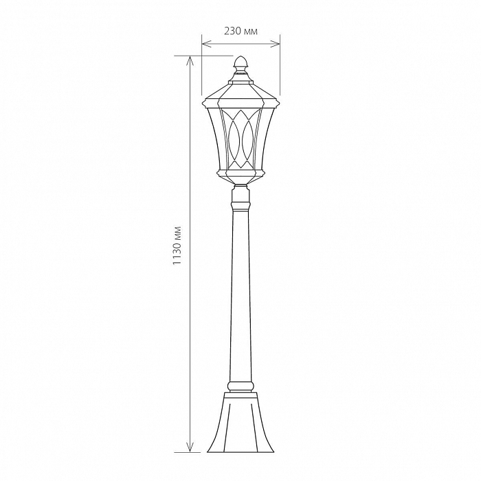 Уличный светильник на столбе Elektrostandard GLXT-1450F