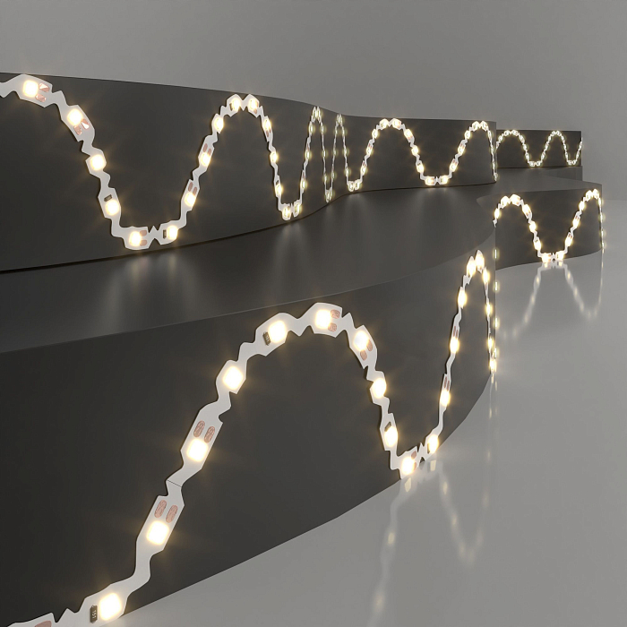 Светодиодная лента Elektrostandard Лента светодиодная гибкая 12V 6W 60 Led S 2835 P20 теплый белый