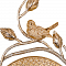 Часы BOGACHO 45024 АС-(АСМзл) Корпус: АС, задняя стенка - Айвори (АС), скульптура - АС, цвет ковки - Айвори Мраморное золото(АСМзл)