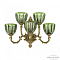 Бра Bohemia Ivele Crystal 7214B16/3+2/210 FP P1 U Clear-Green/H-1H