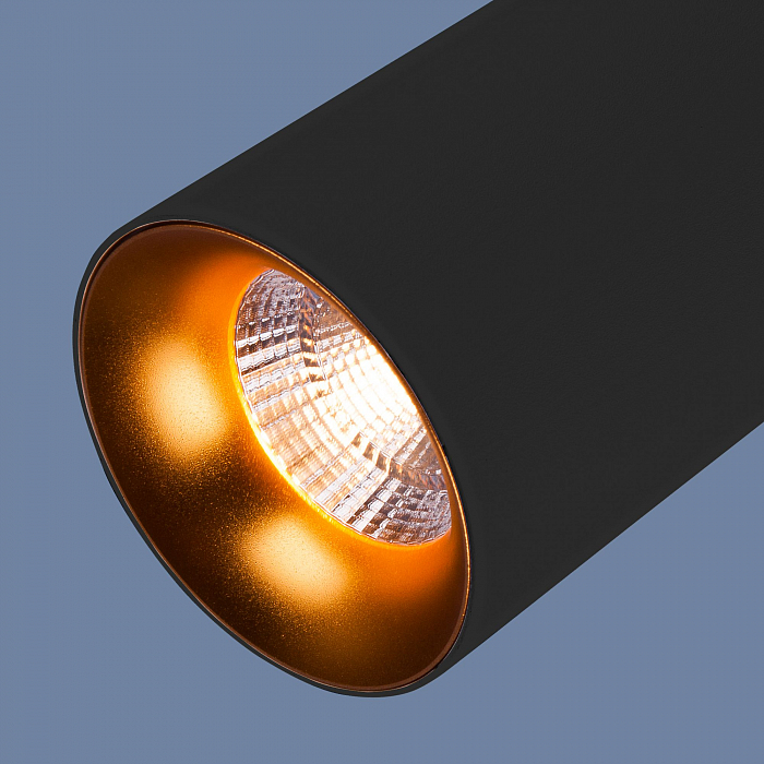 Светильник светодиодный Elektrostandard DLS021 9+4W 4200К черный матовый/золото